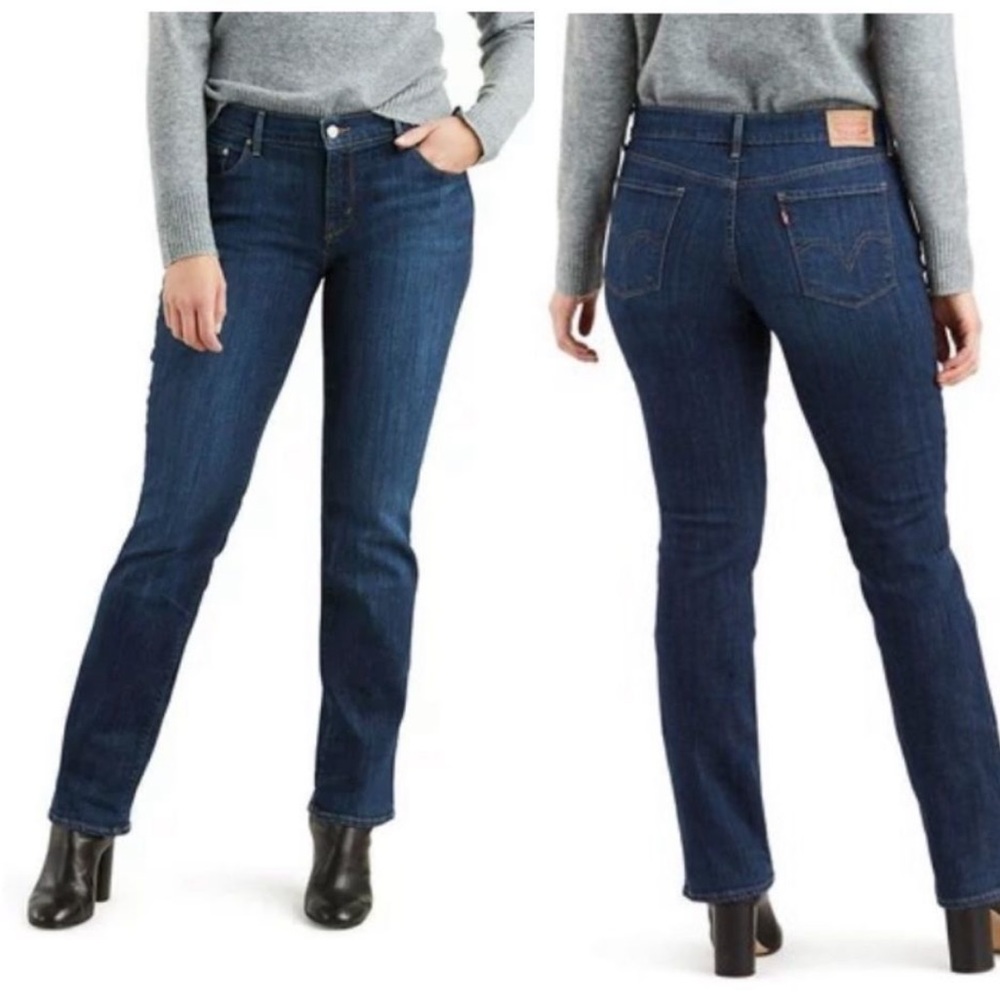 Levi’s 505 | straight leg size 10 dark blue jeans - measurements in pics